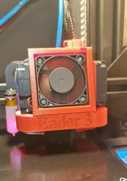Satsana Ender 3 Fan Duct With 2 filament fans Added BLTouch