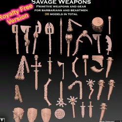 Savage Weapons Megapack Royalty Free Version