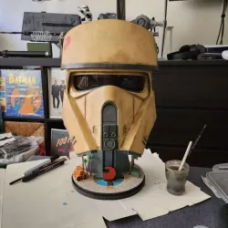 Scarif Tower Helmet Stand including interchangeable Top Dish