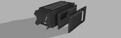 Sci-fi Storage container modular terrain
