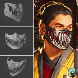 Scorpion mask from MK1 - Deferred Vengeance