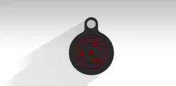 Sharingan 3 Tomoe Keychain