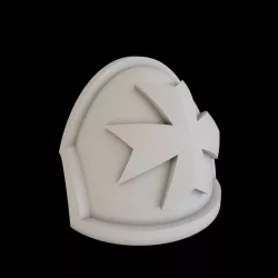Shoulder Pad for Phobos Armour (Black Templars)