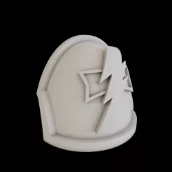 Shoulder Pad for Phobos Armour (White Scars)