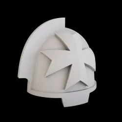 Shoulder Pads for Gravis Armour (Black Templars)