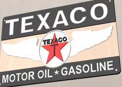 Sign Texaco  Plaque Bar Pub Vintage Retro Wall Decor