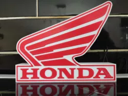 simple motorcycle logo lamp