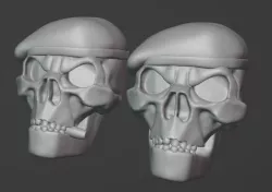 Skull Beret Bundeswehr Army Blank Beret