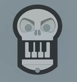 Skull keychain