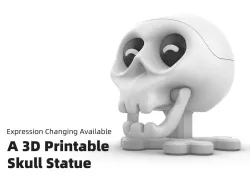 Skull Statue- Expression Changing Available