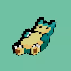 Sleeping Snorlax PIXELART 3D