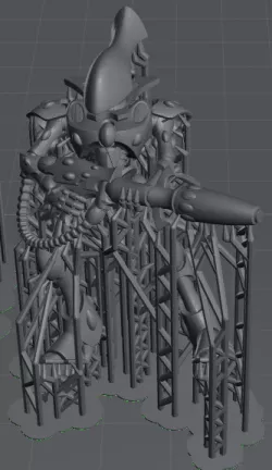 Small Space Elf Walker Robot Presupported