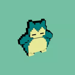 Snorlax PIXELART 3D