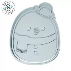 Snowman - Squishmallows - Cookie Cutter - Fondant - Polymer Clay