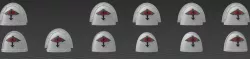 Sons of Horus shoulder pads "Fummelfinger" edition