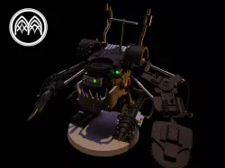 Space Ork Deff Dread by GrimArch Design