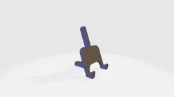 Square medal holder