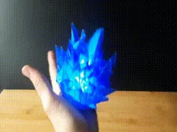 Sub Zero Ice Powers Prop, Wearable Light Up LED Floating Frozen IceBall/Ice Crystals, Todoroki Costume Prop for Cosplay, Con, or Halloween