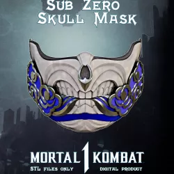 Sub Zero Skull Mask Mortal Kombat 1