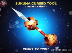 Sukuna Cursed Technique Tool - Jujutsu Kaisen Cosplay Weapon