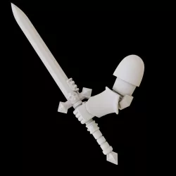 Terranic Greatsword and Heavy Bolt Pistol Arms (Dark Angels, Primaris)