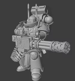 The Dark Angels' autocannon