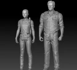 The Last Of Us 3.75" action figures for 3D printing