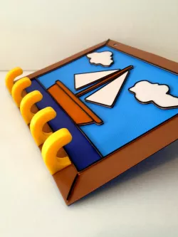 THE SIMPSONS BOAT PAINT KEY HOLDER PICTURE