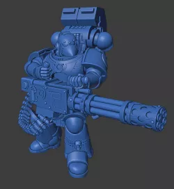 The Ultramarines' autocannon