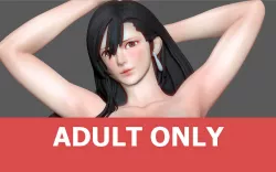 TIFA SEXY NAUGHTY NAKED HENTAI VERSION FINAL FANTASY CHARACTER ANIME STATUE 3D MODEL