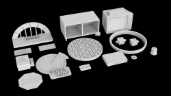 TMNT Sewer Lair 1:12 Props