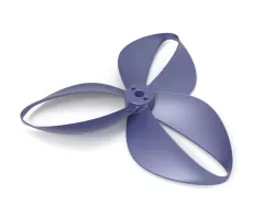 Toroidal drone propeller - 3 blades