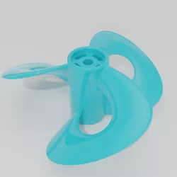 Toroidal propeller for boat