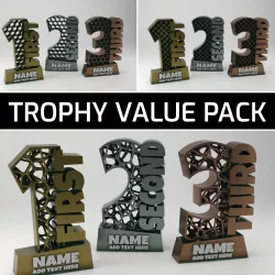 Trophy - customizable award - VALUE PACK