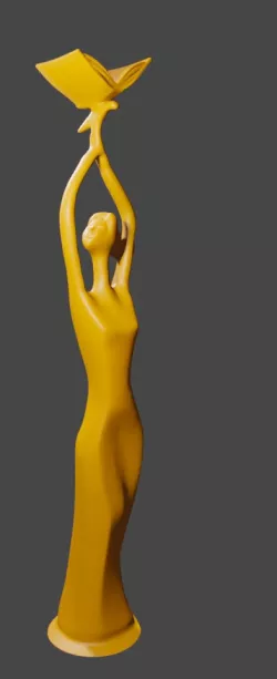 Trophy, female statuette