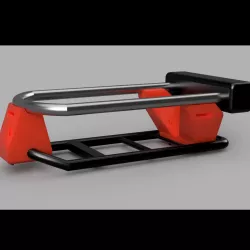U lock bracket for lugage rack