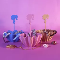 Umbrella Design Flower Pot / Barbie Jewelry Box