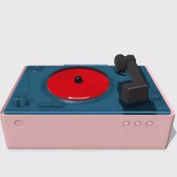 viny player storage box with sd card
