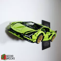 Wall mount for LEGO Technic Lamborghini Sian FKP 37 42115