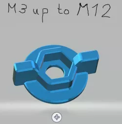 Wing nut M3 to M12, metric