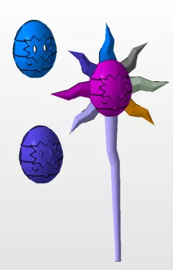 Wizardmon staff Digimon
