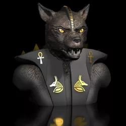 Wolf-Dog-Anubis Bust