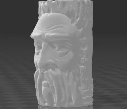 wood carved forest spirit