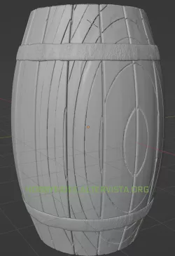 wooden barrel