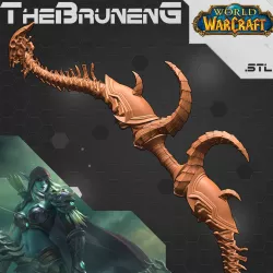World of Warcraft Sylvanas Bow 3D print model
