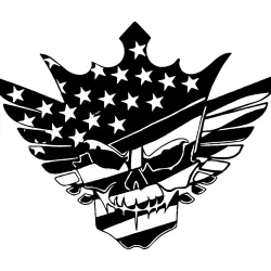 WWE American Nightmare Stencil logo