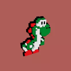 YOSHI PIXELART 3D