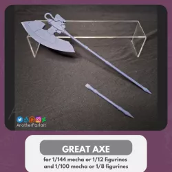 Zaku Giant Heat Hawk customize weapon equipment for Gundam / Frame Arms / model kit etc.