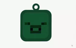 🟩 CREEPER & PIG KEYRING - minecraft - keyring pig , textures (Mobs minecraft) animal , animals