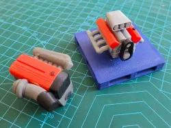 1:24  Engines 2JZ + V8 + Pallet + Cones + Rachet SCX24 Scale Garage